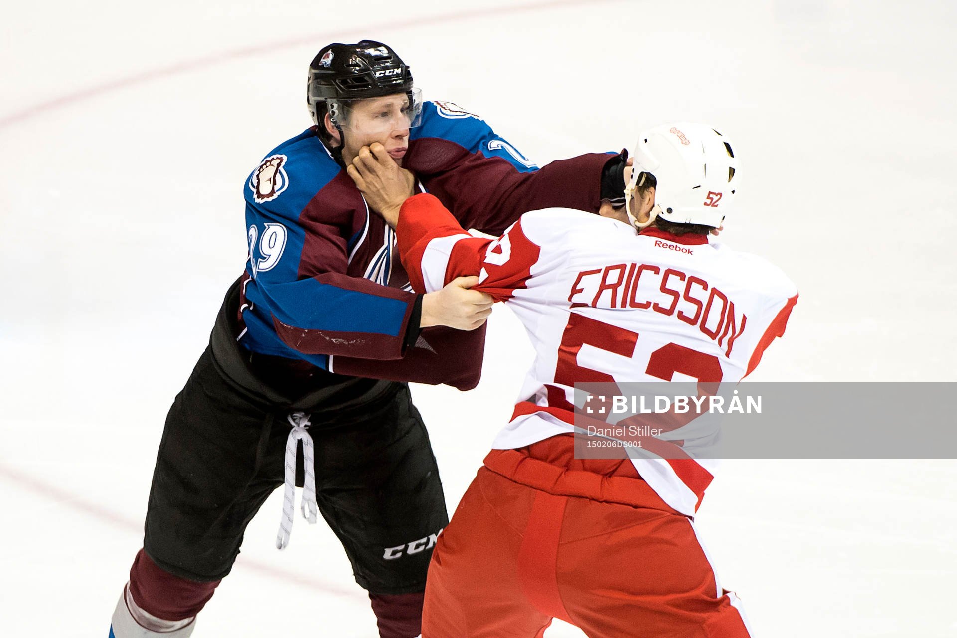 Colorados Nathan MacKinnon i slagsmål med Detroits
