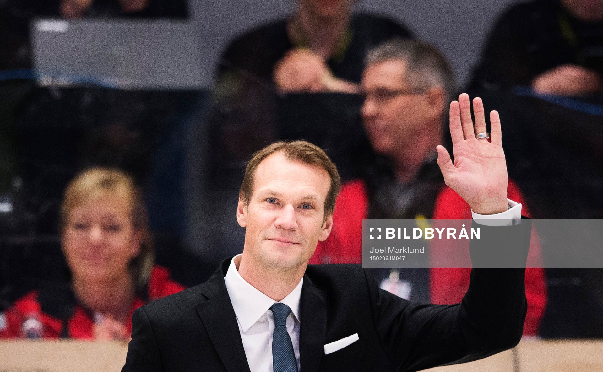 Nicklas Lidström hyllas av publiken för att ha blivit