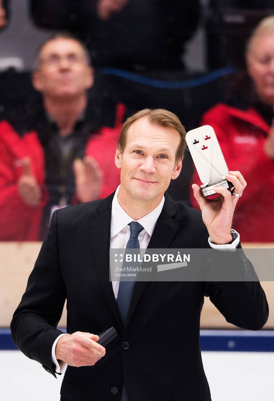 Nicklas Lidström hyllas av publiken för att ha blivit