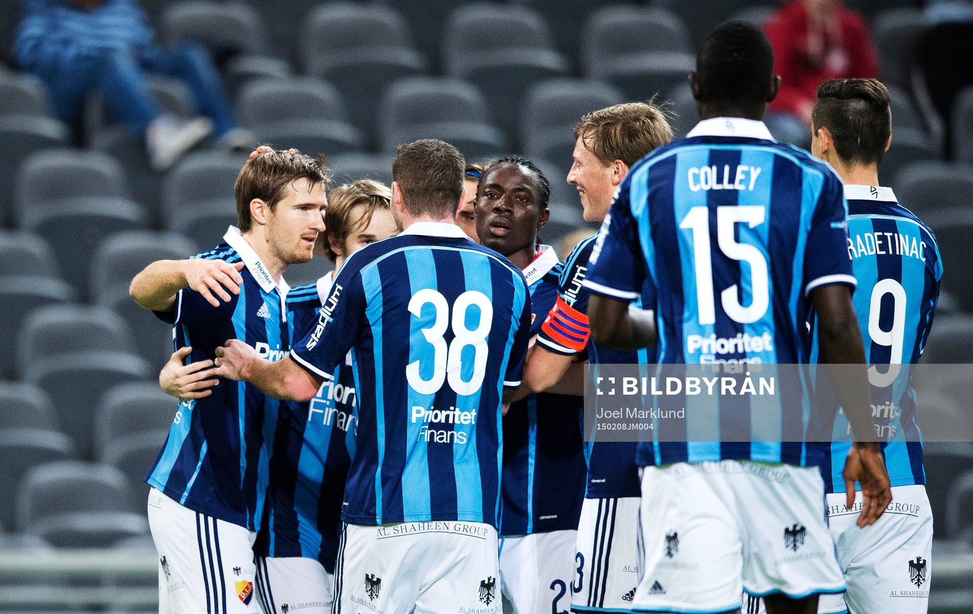 Djurgårdens Jesper Arvidsson jublar