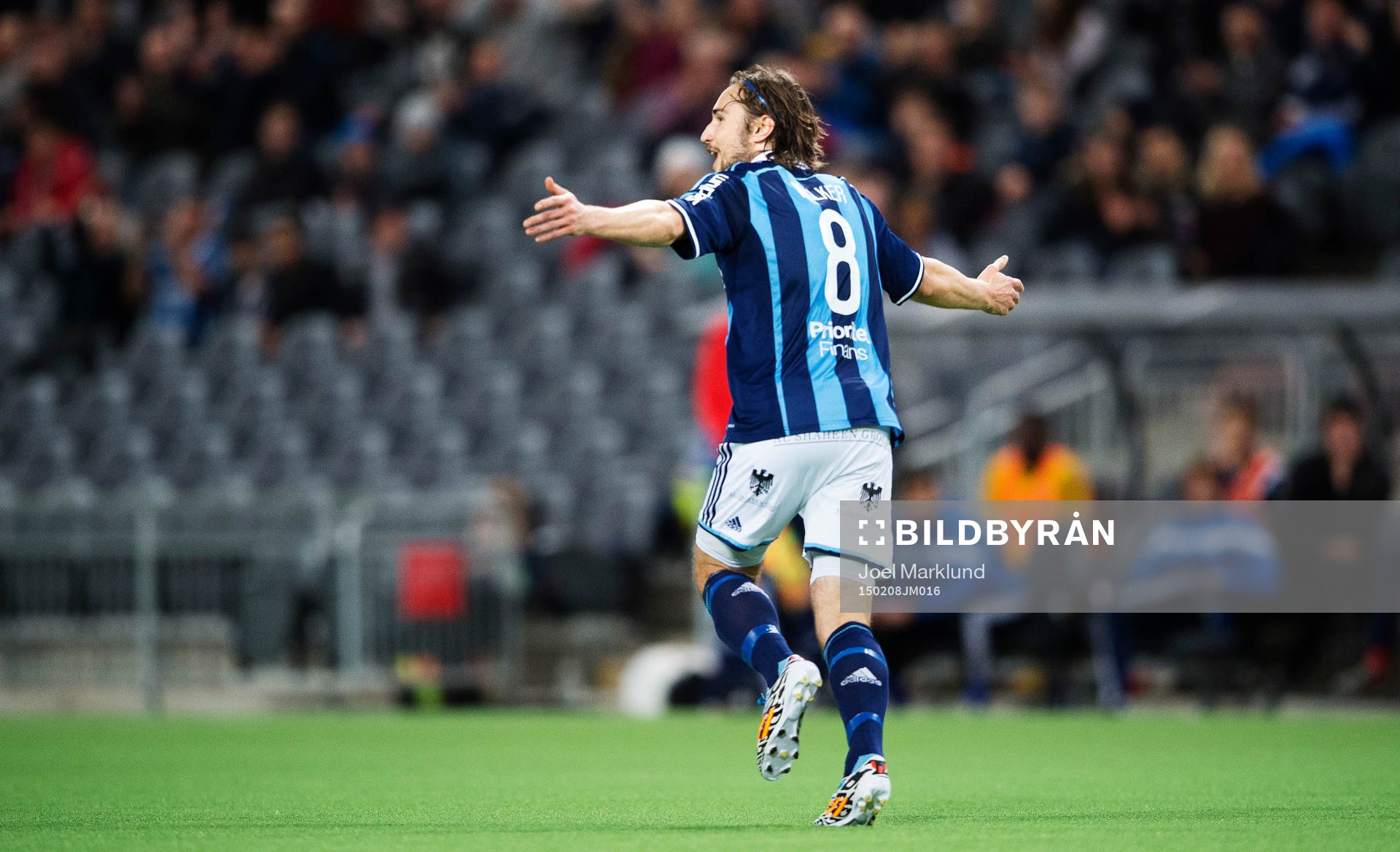 Djurgårdens Kevin Walker jublar
