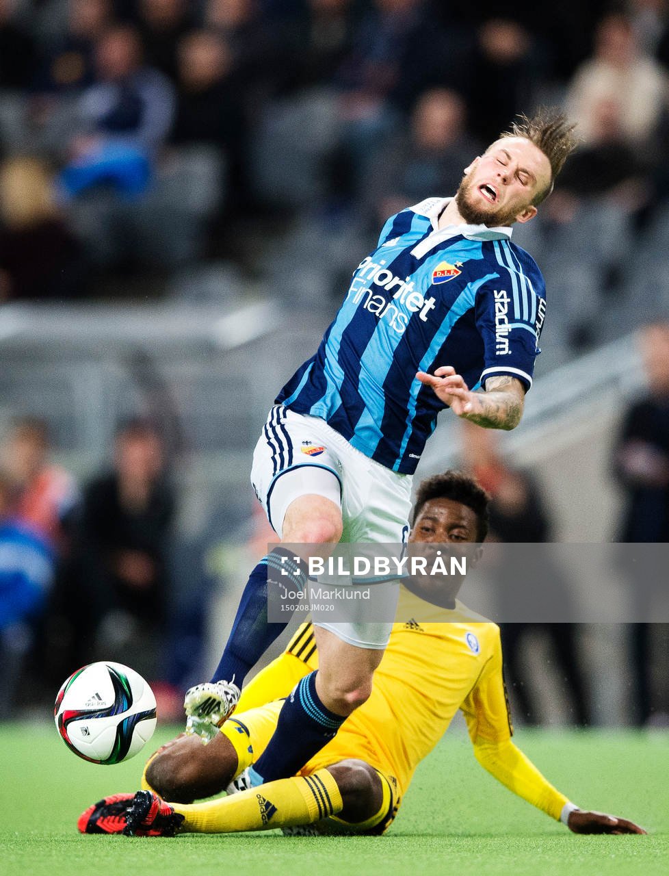 Djurgårdens Aleksandar Faltsetas fälls av Helsingfors