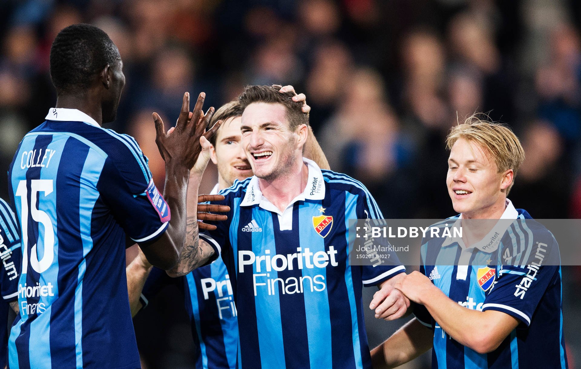 Djurgårdens James Keene jublar