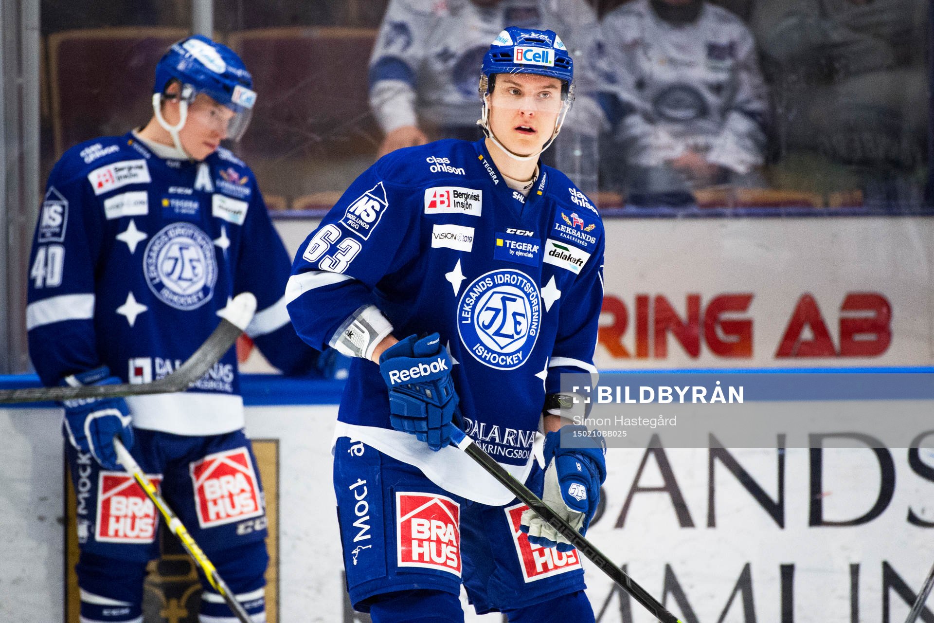 Leksands Fredrik Händemark före ishockeymatchen i SHL