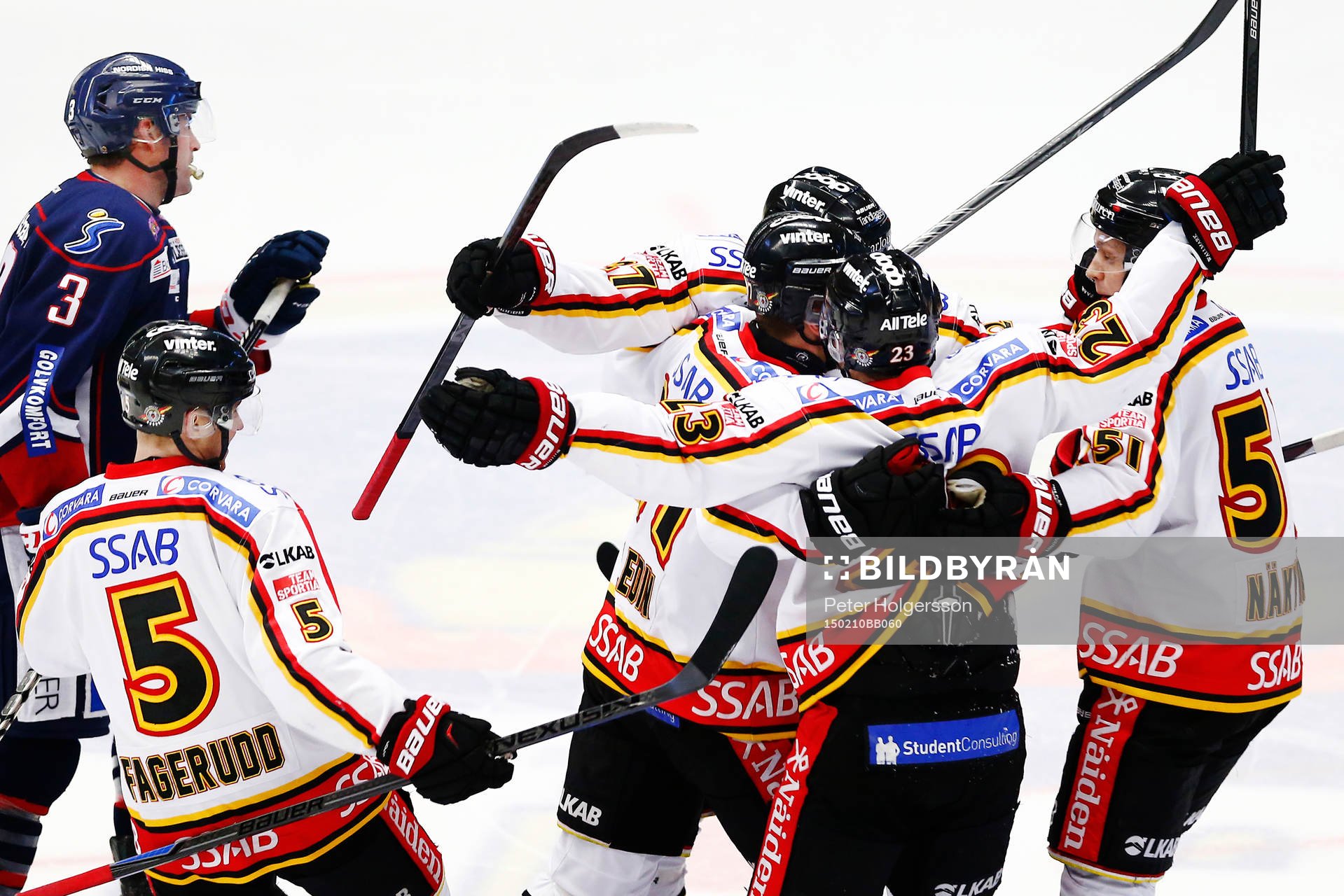 Luleås spelare jublar