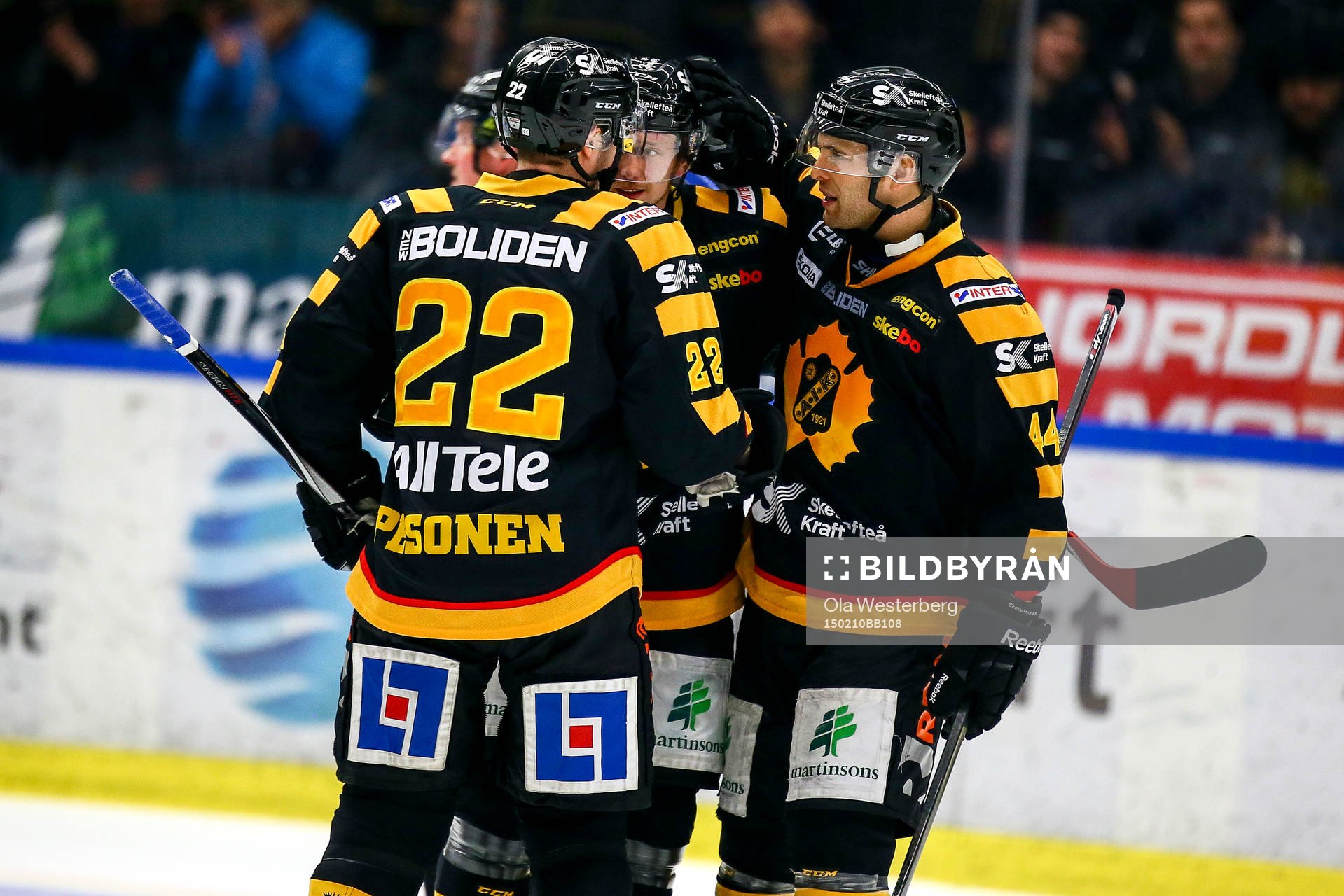 Skellefteås Tim Heed och Janne Pesonen jublar