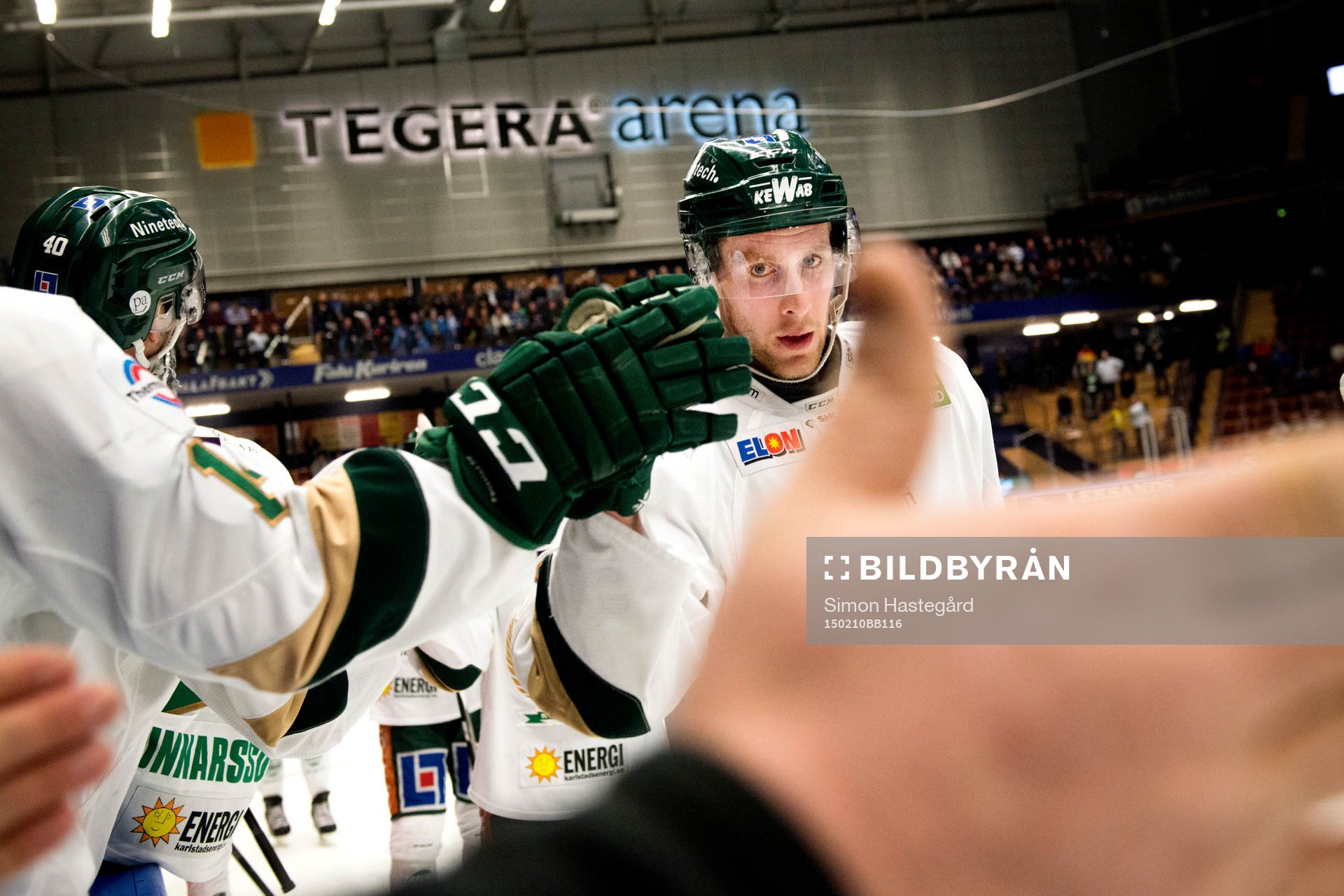 Färjestads Per Åslund jublar