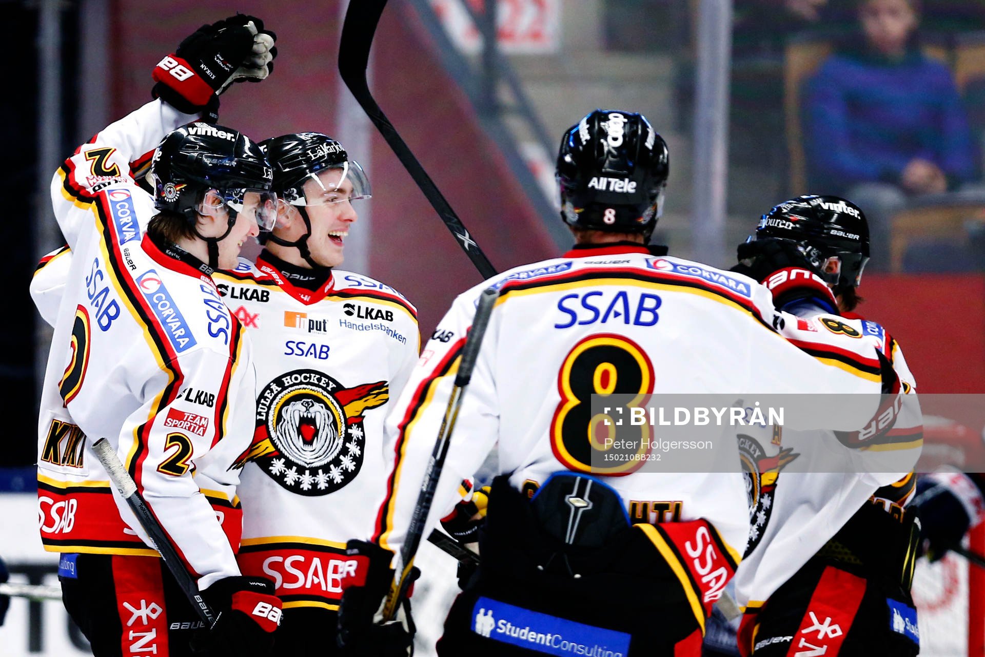 Luleås spelare jublar