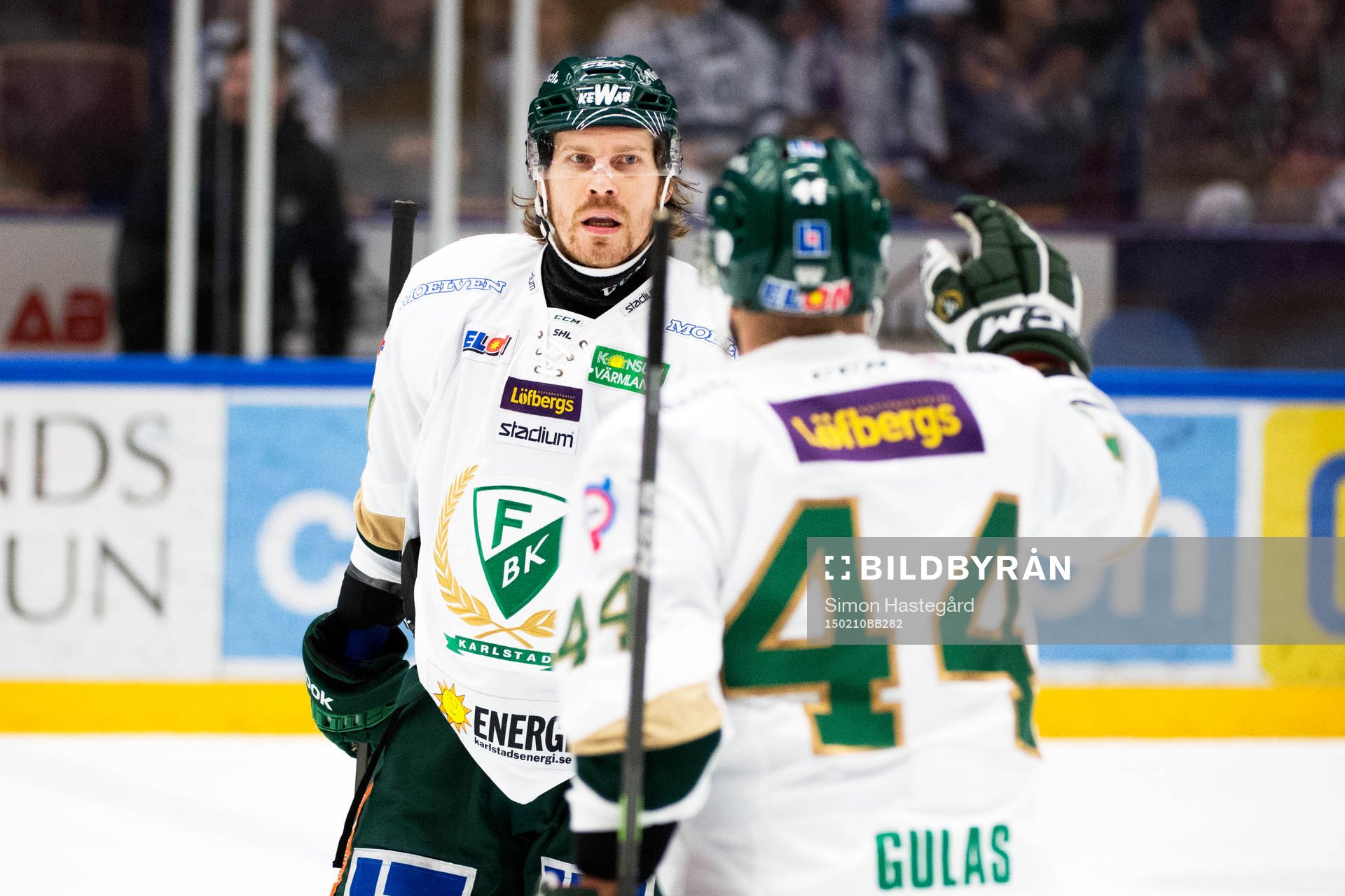 Färjestads Anssi Salmela jublar