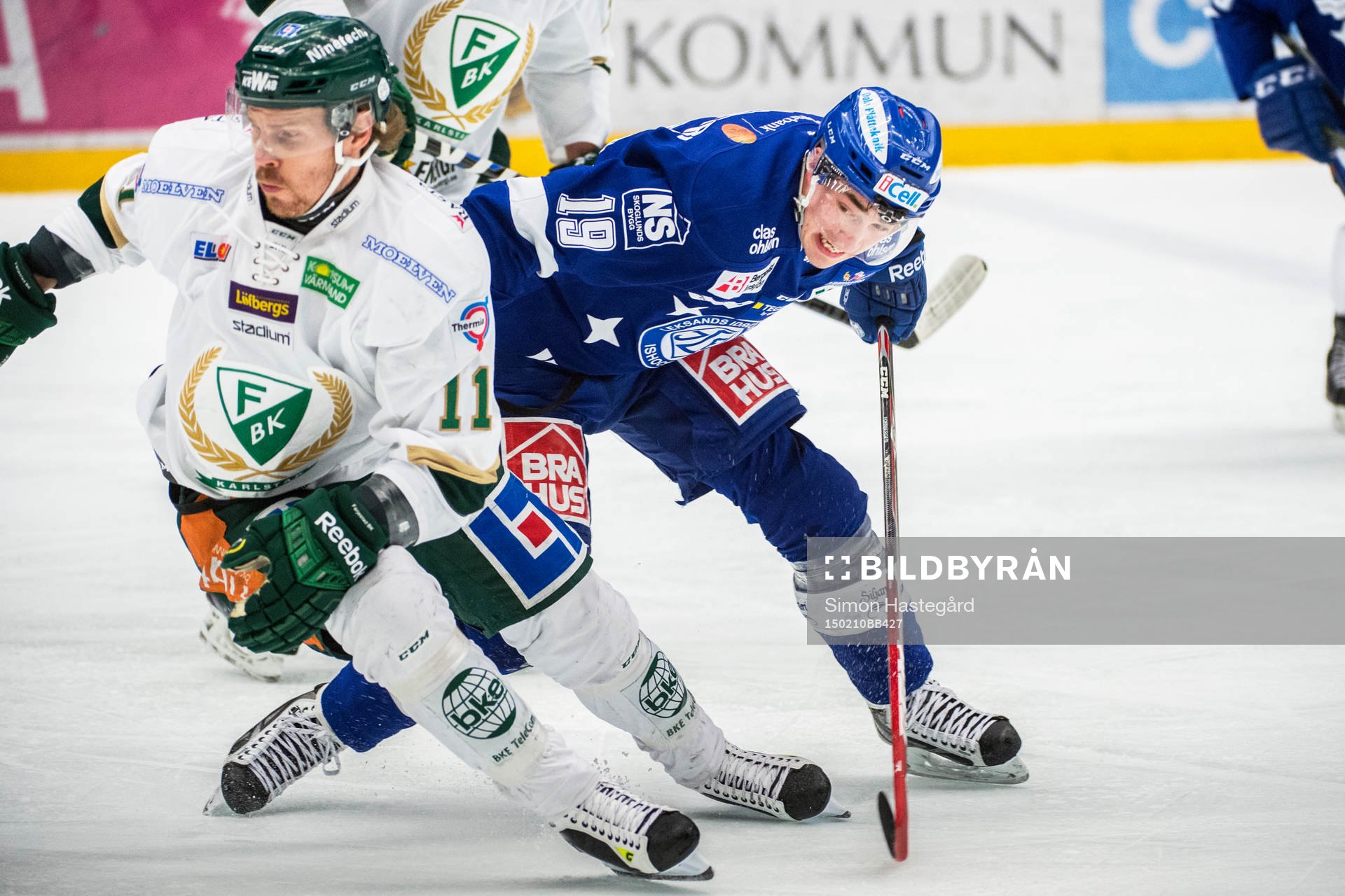 Färjestads Anssi Salmela och Leksands Tobias Forsberg