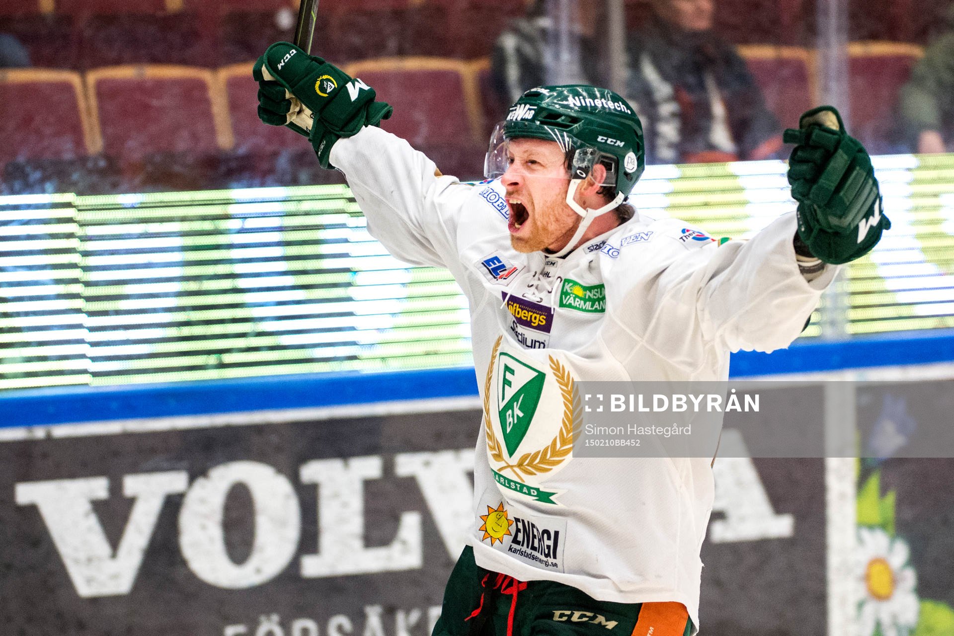 Färjestads Martin Röymark jublar