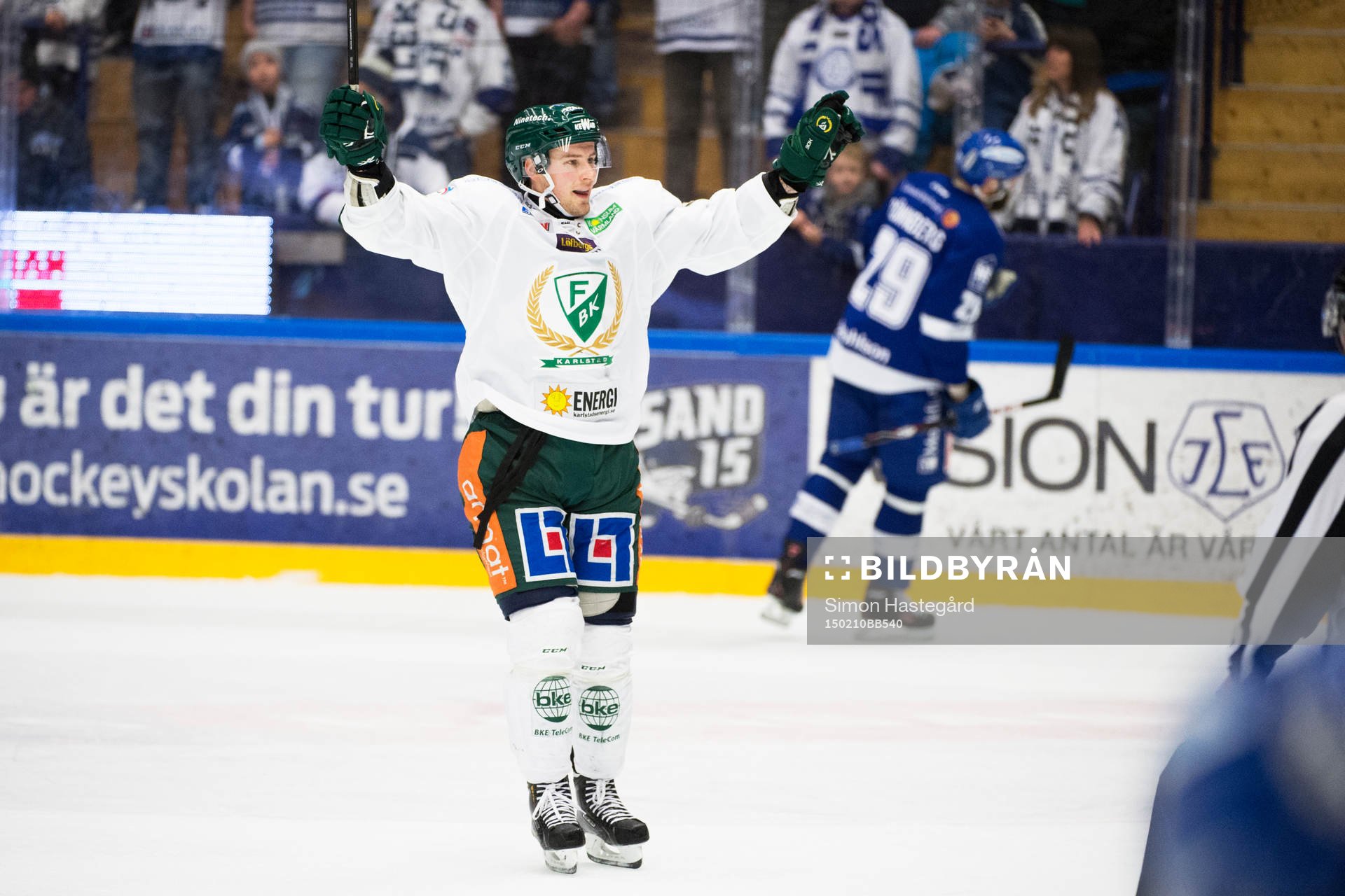 Färjestads Tero Koskiranta jublar