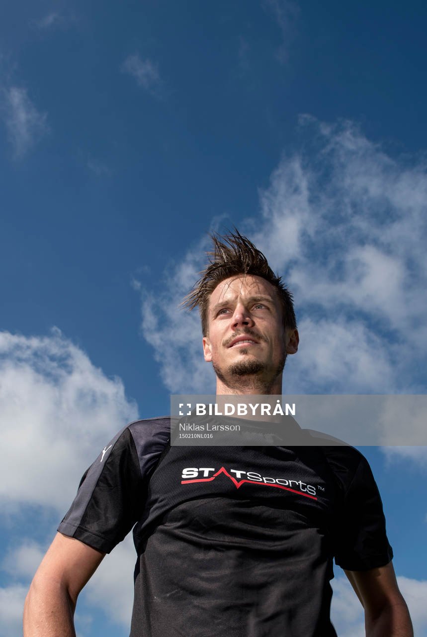 Malmös Markus Rosenberg under en träning under försäsongslägret den 10 februari 2015 i Bradenton.