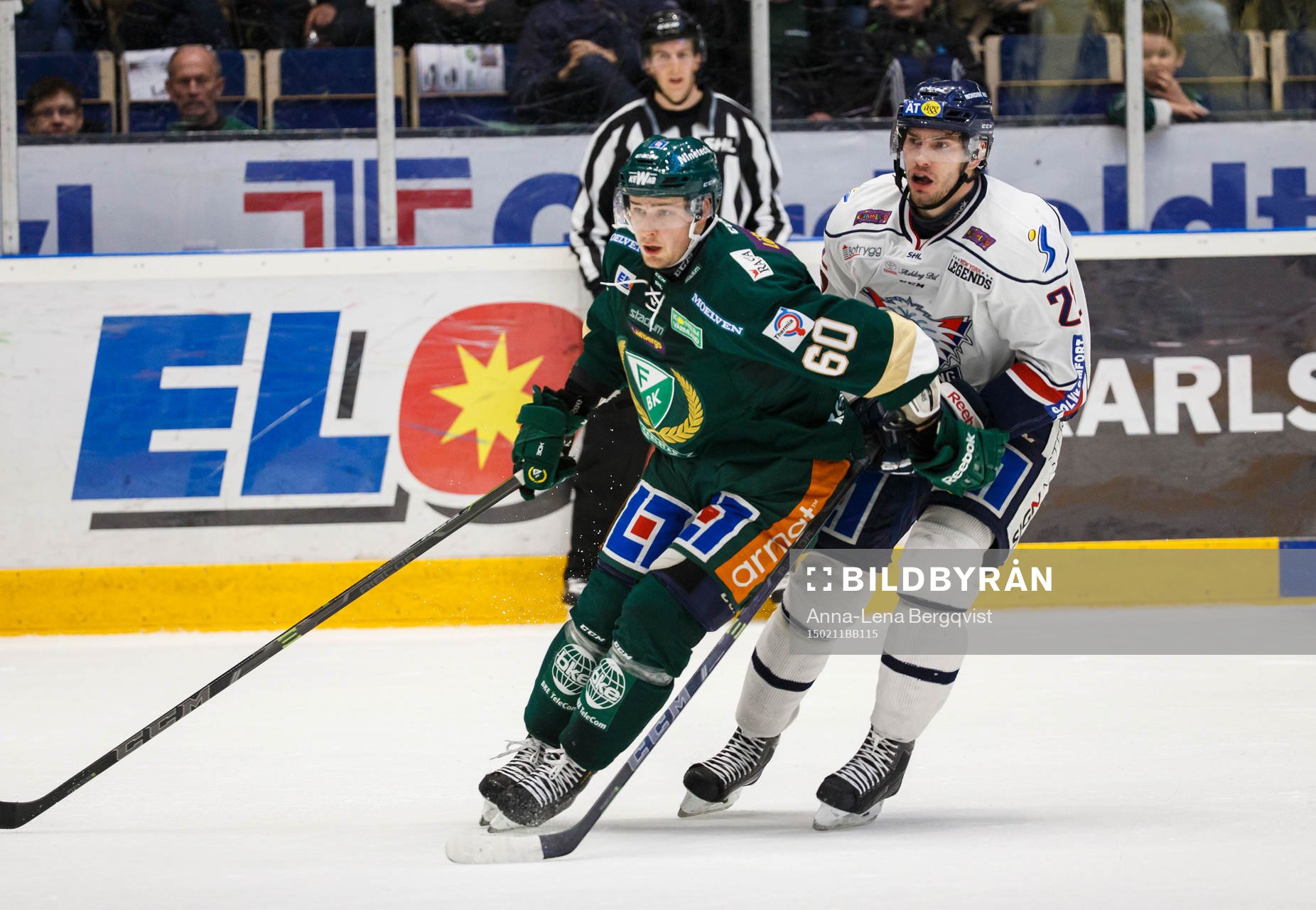 Färjestads Tero Koskiranta och Linköpings Mattias Sjögren