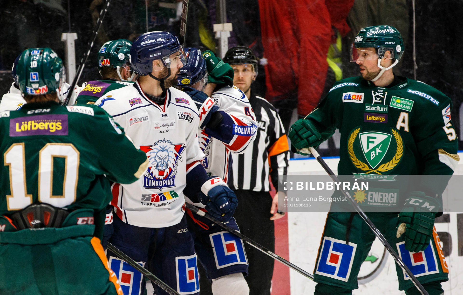 Heta känslor mellan Linköpings Daniel Rahimi och