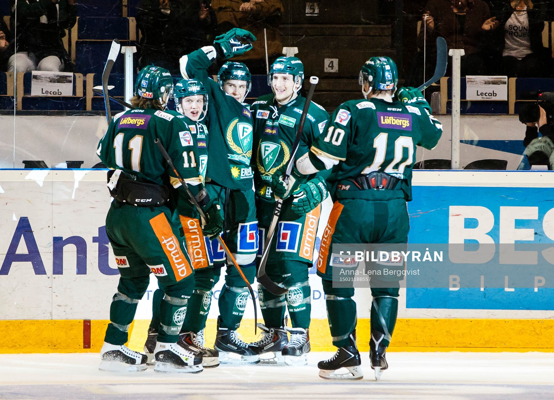 Färjestads Anssi Salmela, Toni Rajala, Tero Koskiranta,
