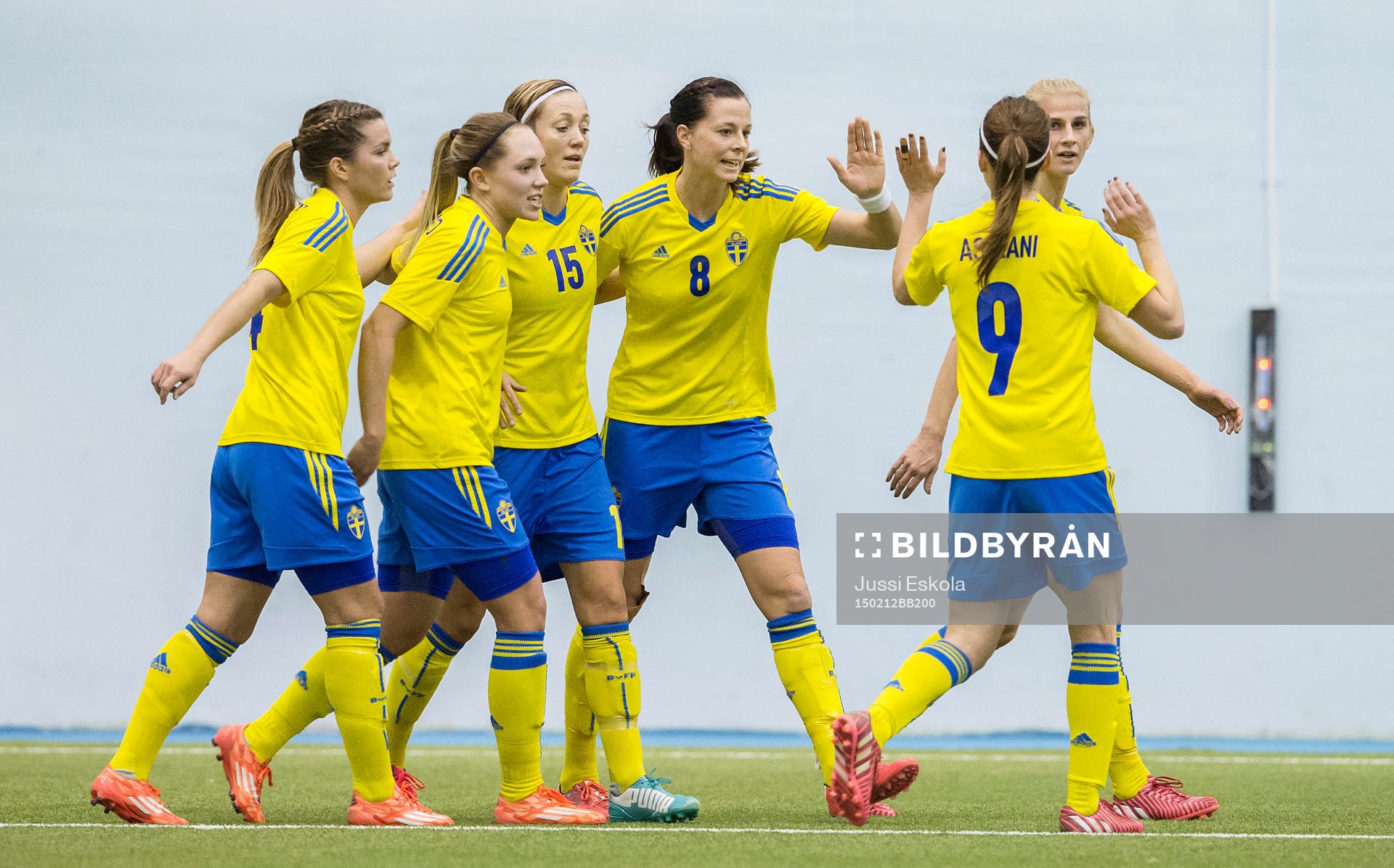 Sveriges Elin Rubensson, Therese Sjögran, Lotta Schelin,