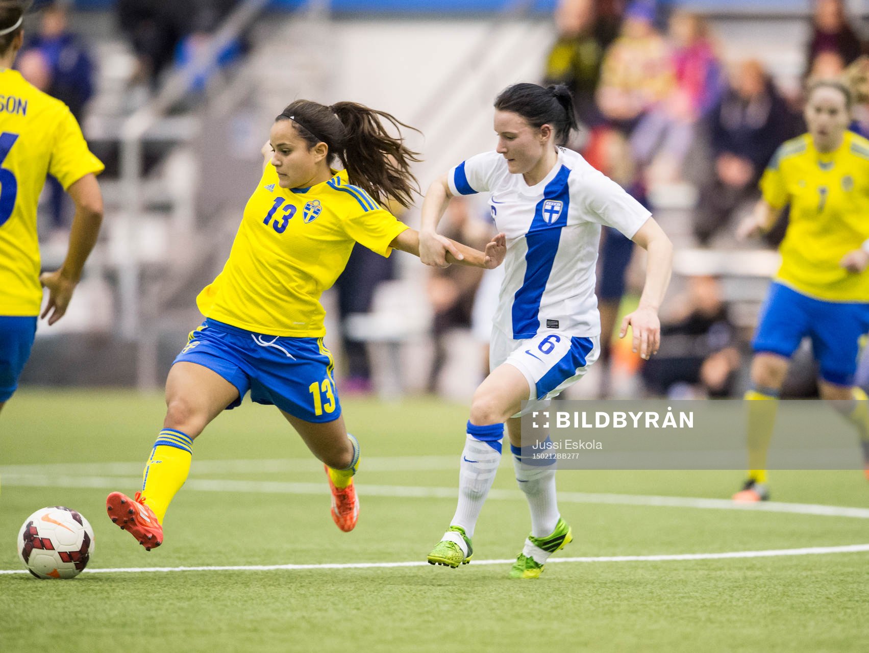 Sveriges Malin Diaz Petterson och Finlands Riikka Ketoja