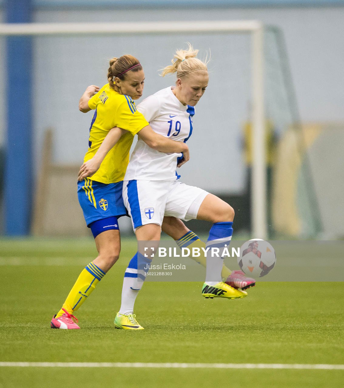 Sveriges Charlotte Rohlin och Finlands Adelina Engman