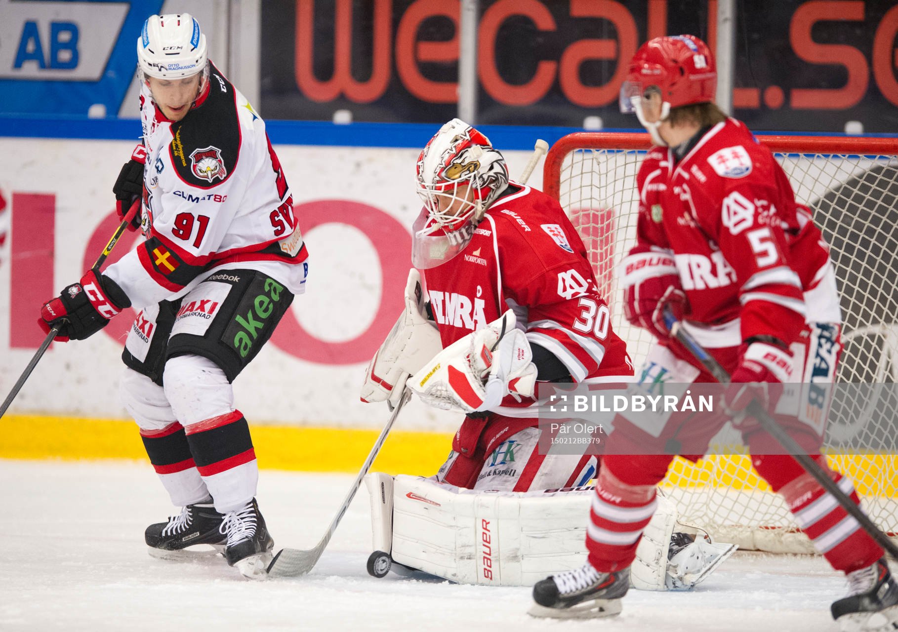 Malmö Redhawks Björn Svensson gör 2-0 målet bakom
