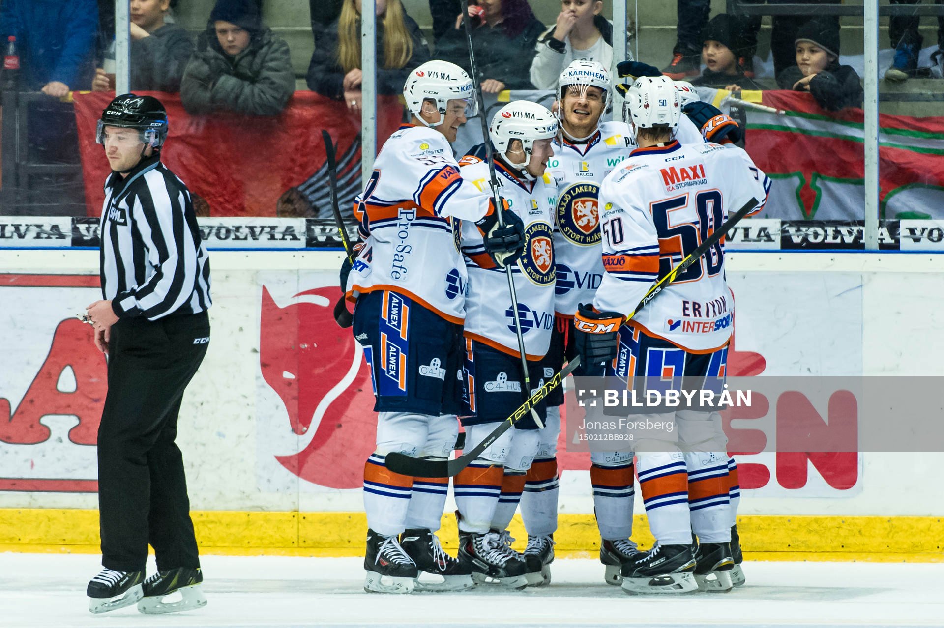 Växjös Alexander Johansson styrde in pucken till 2-2