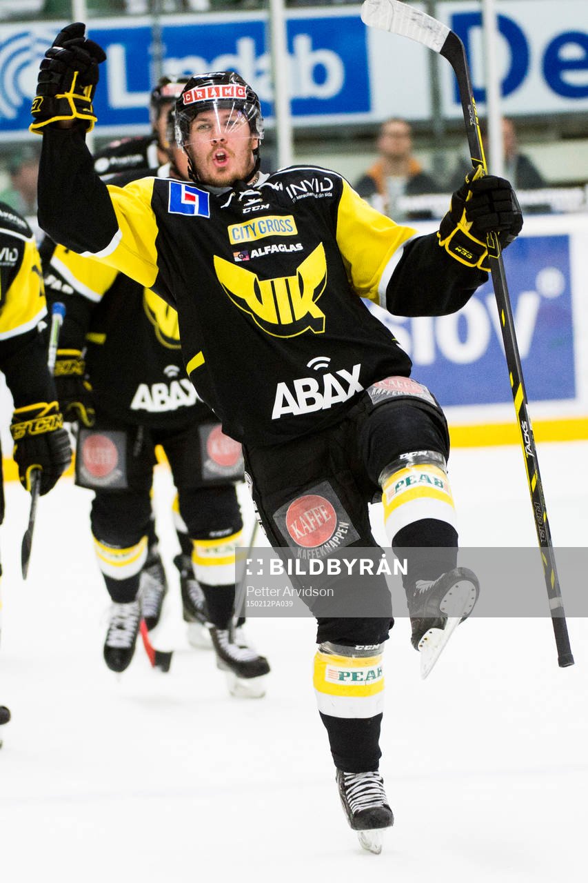 Västerås Eddie Davidsson jublar