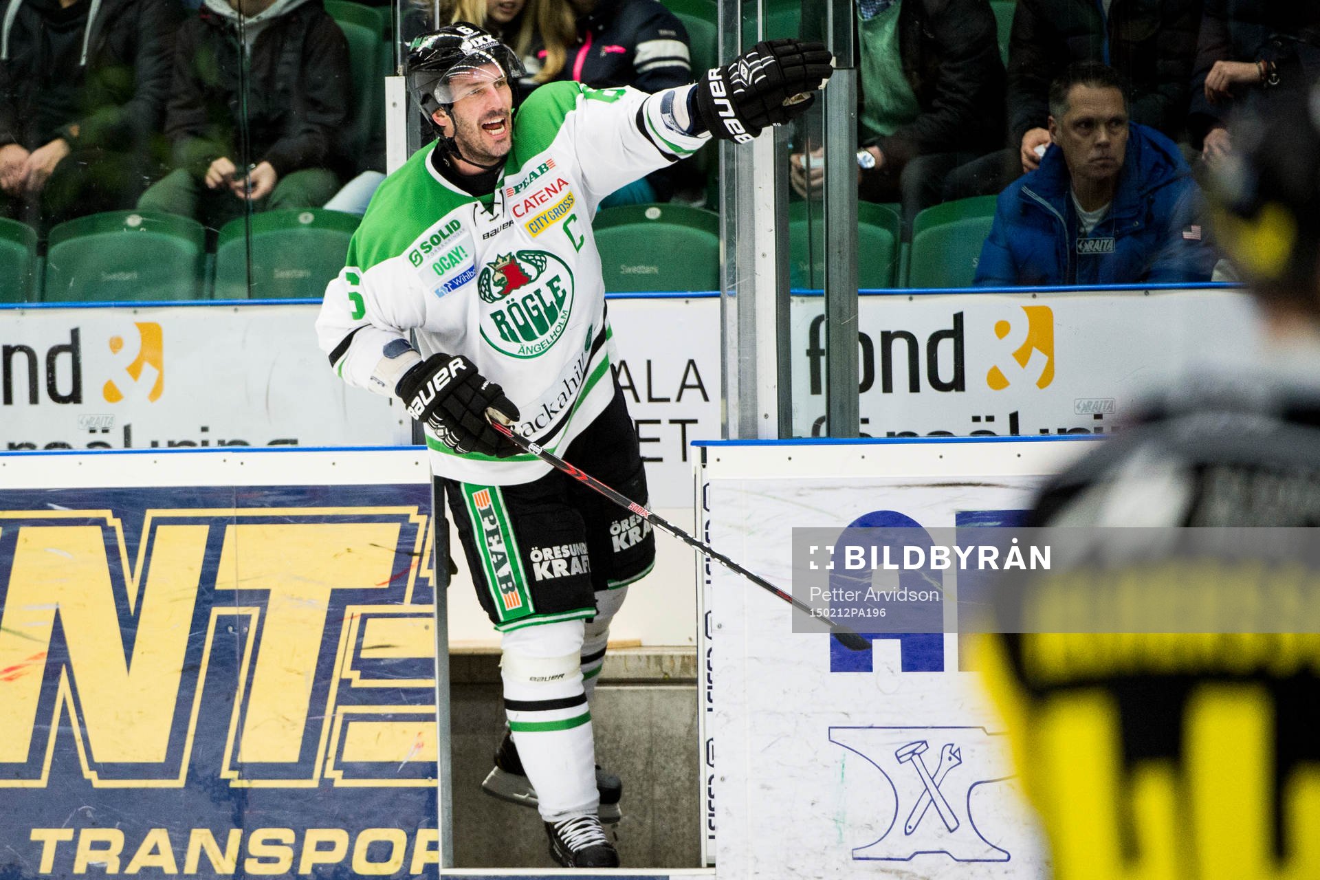 Rögles Andreas Lilja i utvisningsbåset