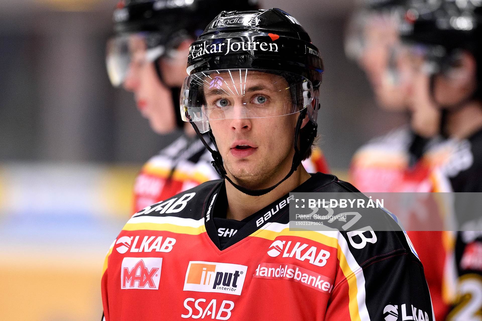 Luleås Daniel Zaar på uppvärmningen