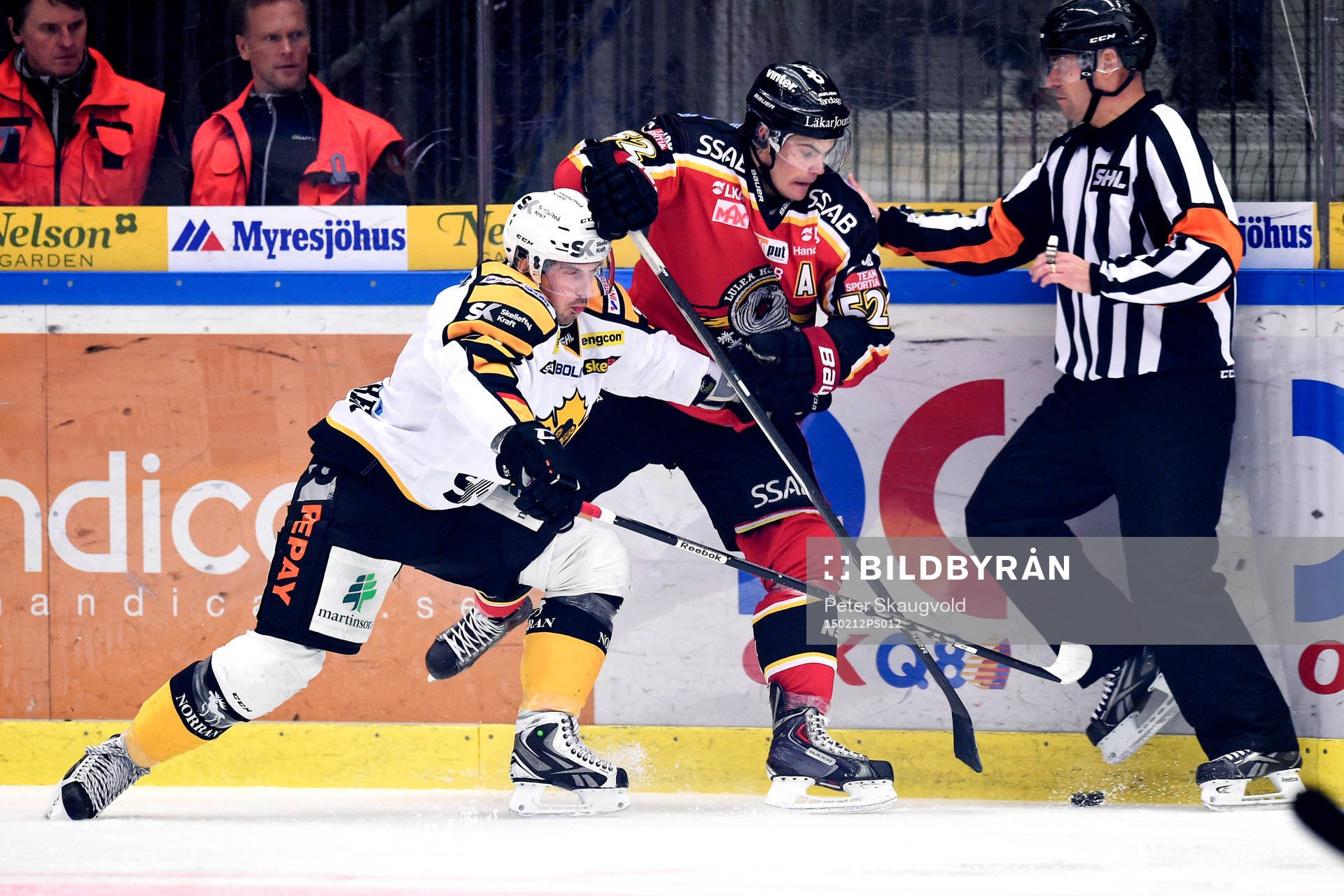 Skellefteås Fredrik Lindgren och Luleås Karl Fabricius