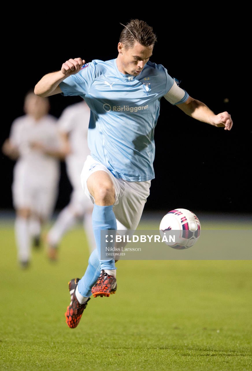 Malmös Markus Rosenberg under träningsmatchen mellan Malmö och Tampa Bay Rowdies den 13 februari 2015 i Bradenton.