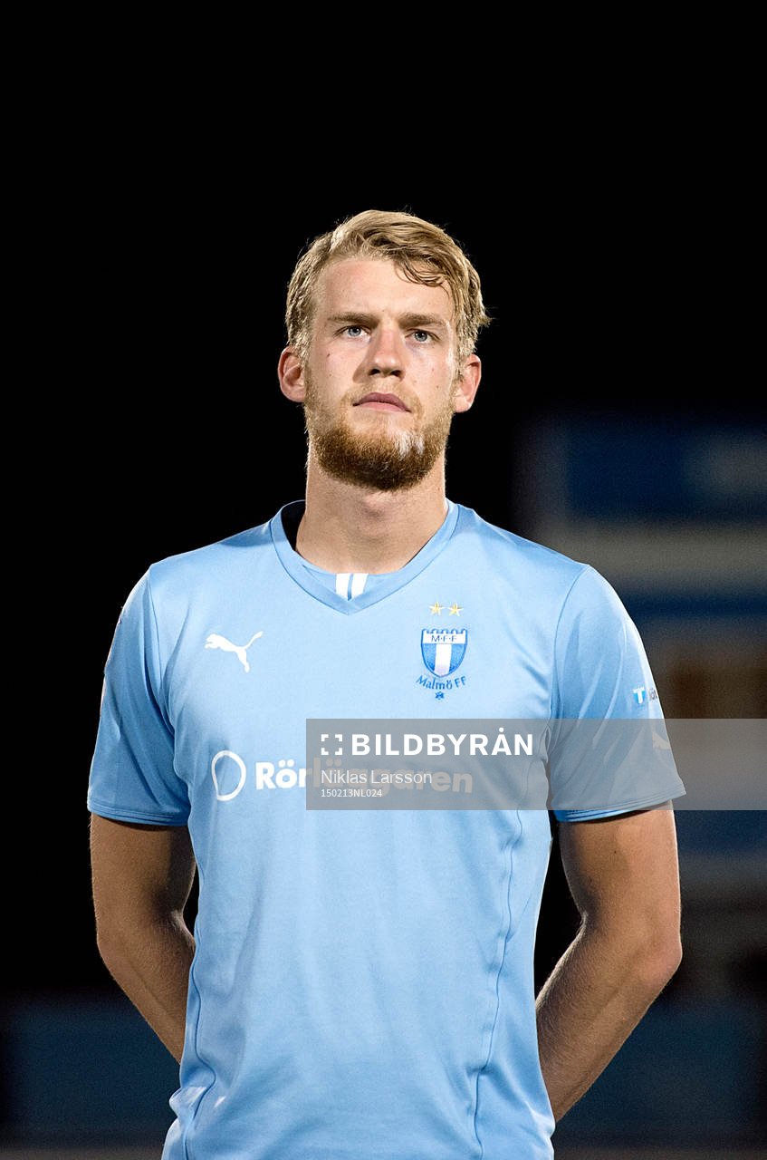 Malmös Filip Helander under träningsmatchen mellan Malmö och Tampa Bay Rowdies den 13 februari 2015 i Bradenton.