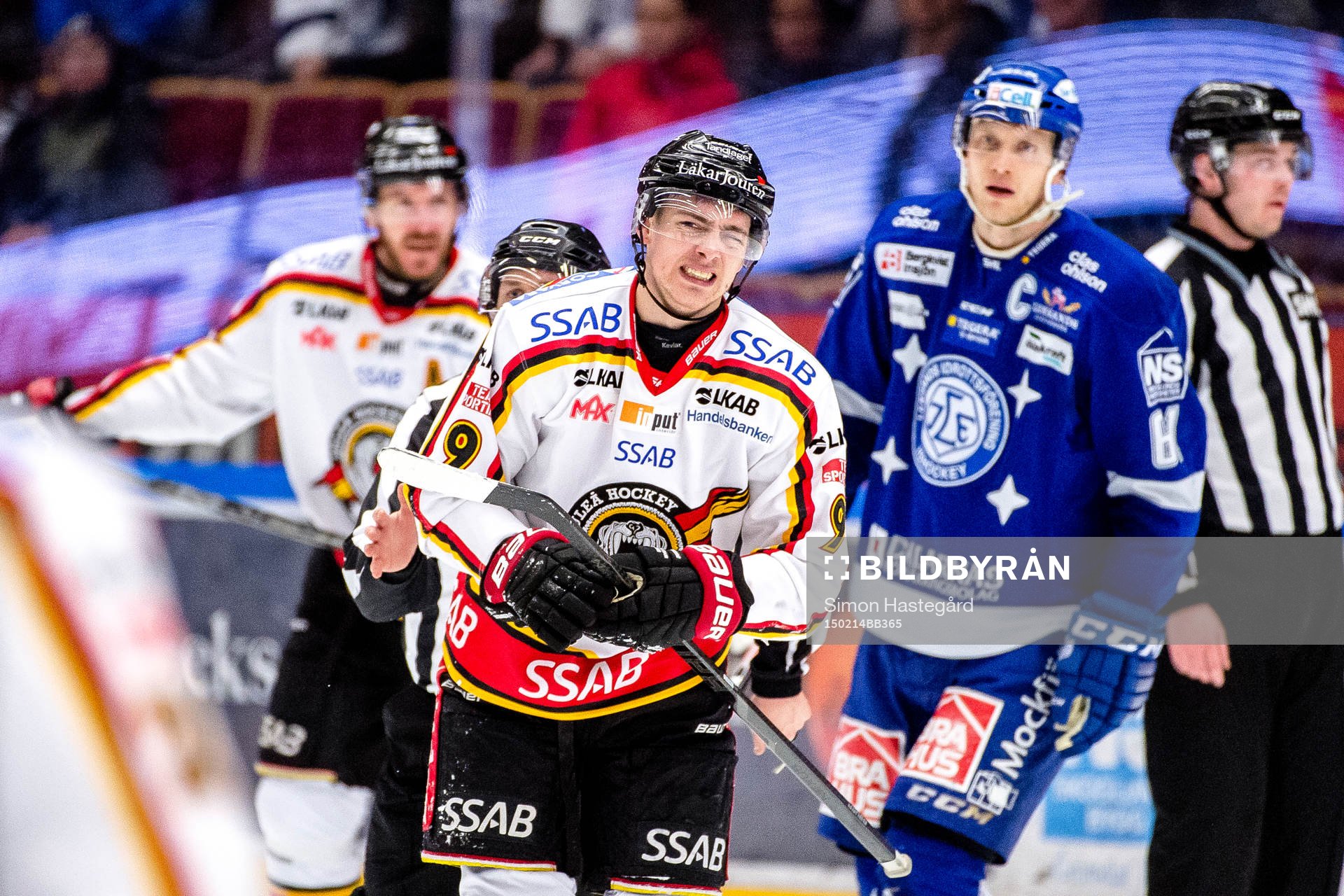 Luleås Johan Forsberg har ont