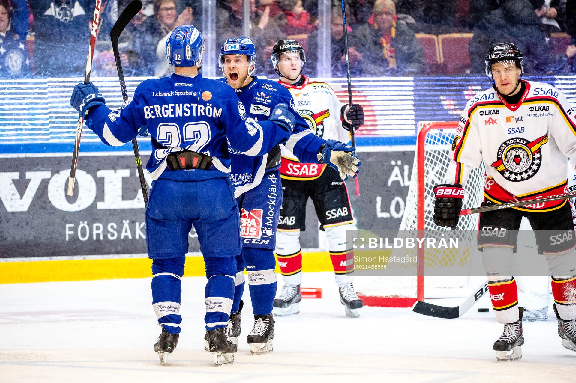 Leksands Patrick Cehlin jublar