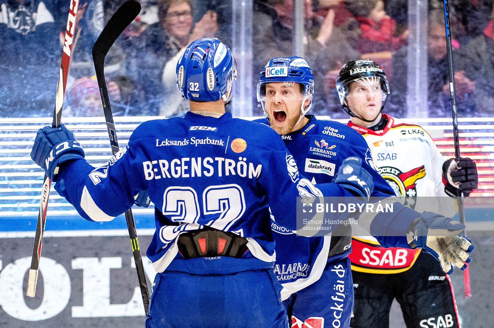 Leksands Patrick Cehlin jublar