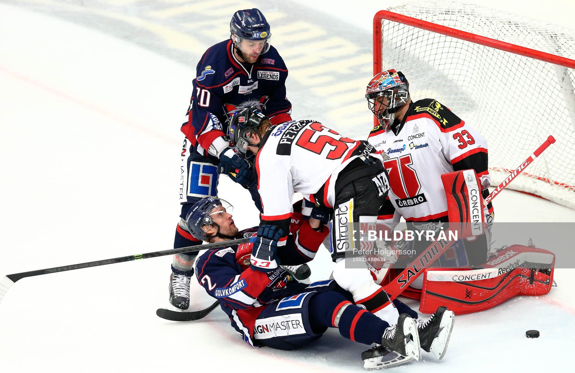 Linköpings Jeff Taffe, Sebastian Karlsson, Örebros Bobbo