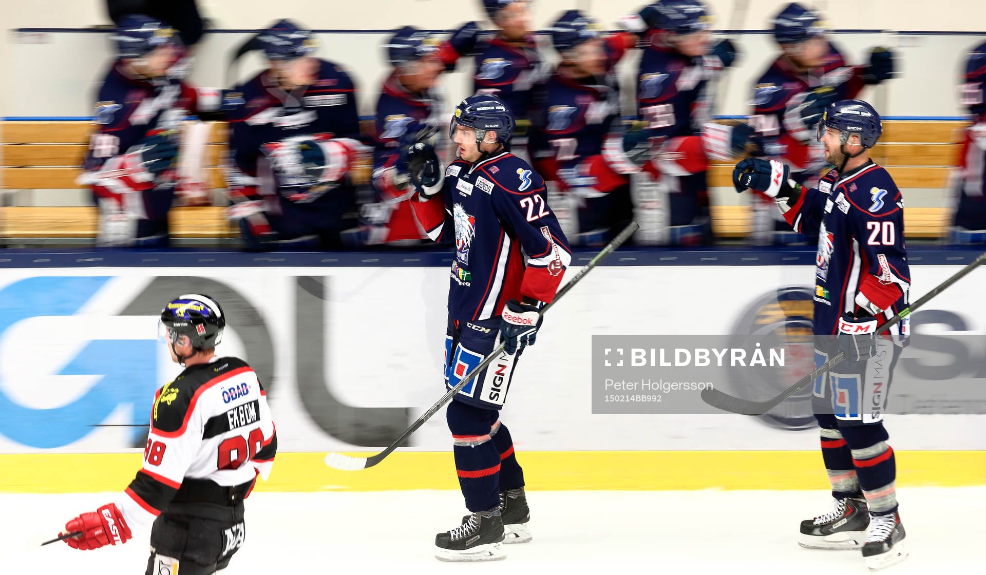 Linköpings Mattias Sjögren jublar