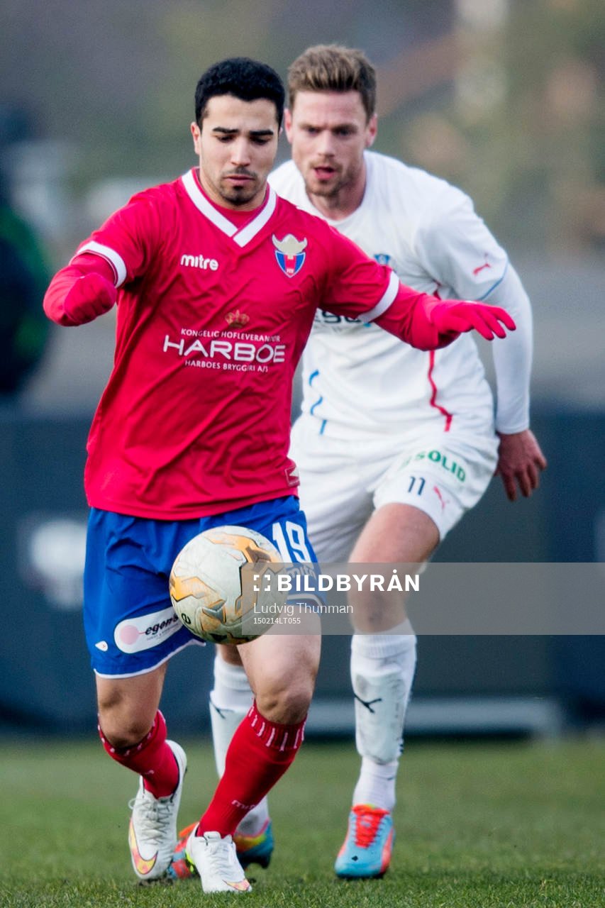 Vestsjällands Osama Akharraz jagas av Helsingborgs Arnór