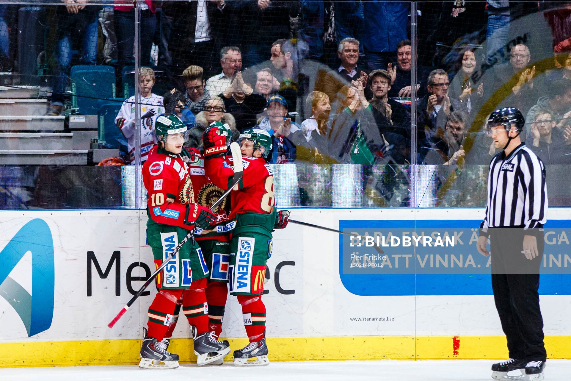 Frölundas Mattias Janmark, Robin Figren och Ryan Lasch