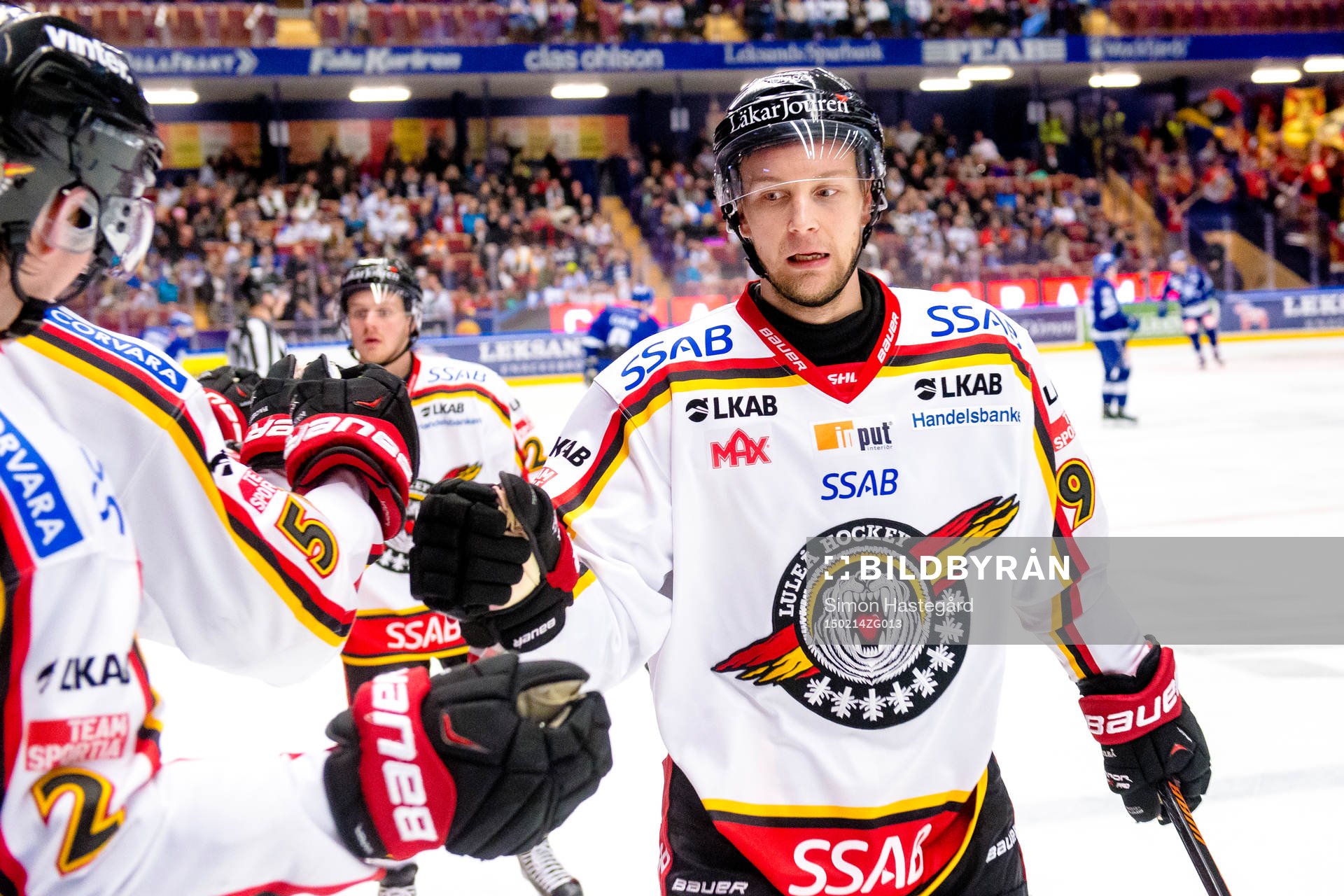 Luleås Johan Harju jublar