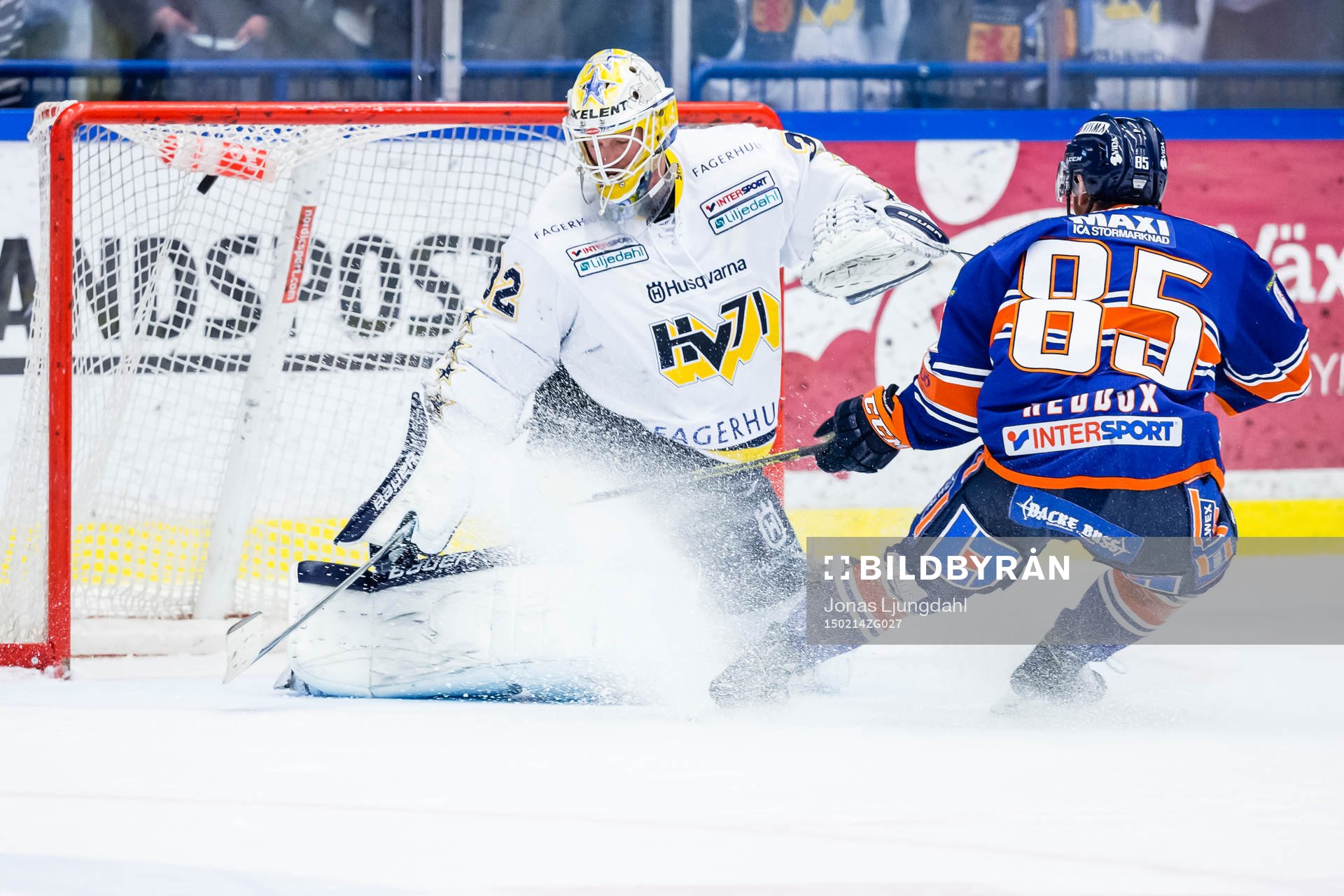Växjös Liam Reddox gör mål 3-0 i boxplay