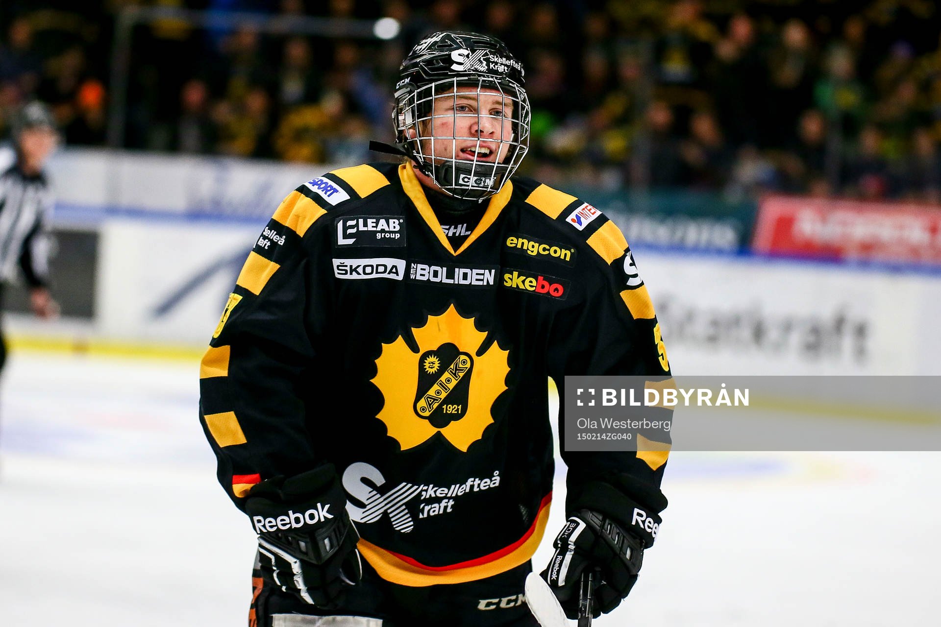 Skellefteås Sebastian Olsson jublar