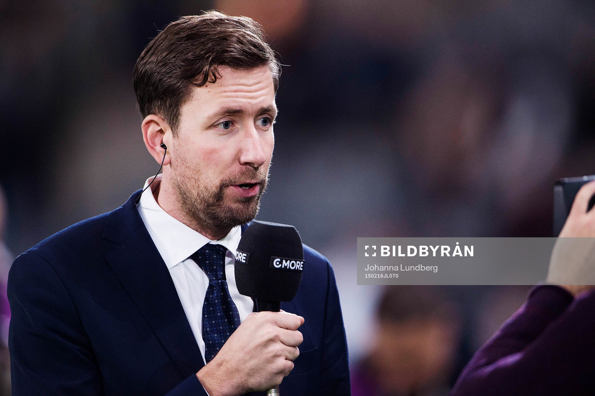 Cmores Jonas Dahlquist under en träningsmatch i fotboll mellan Hammarby och LA Galaxy den 16 februari 2015 i Stockholm. 