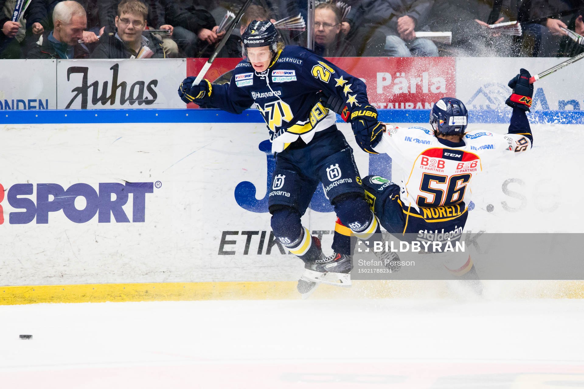 s Anton Bengtsson mot Djurgårdens Robin Norell