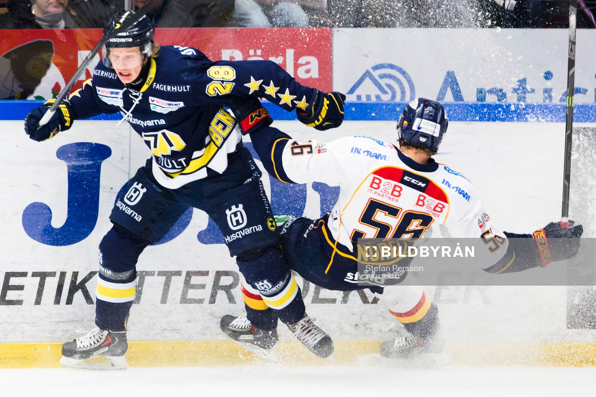 s Anton Bengtsson mot Djurgårdens Robin Norell
