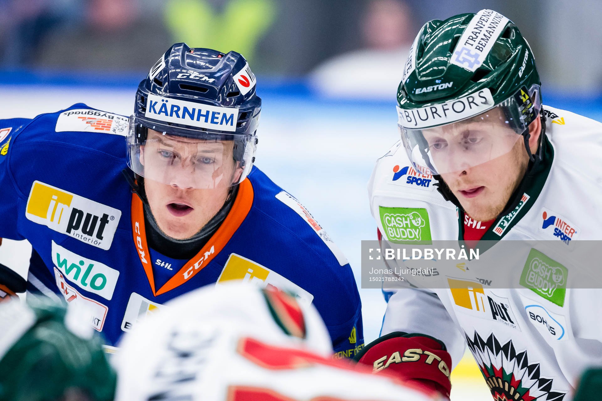 Växjös Patrik Lundh och Frölundas Pontus Widerström