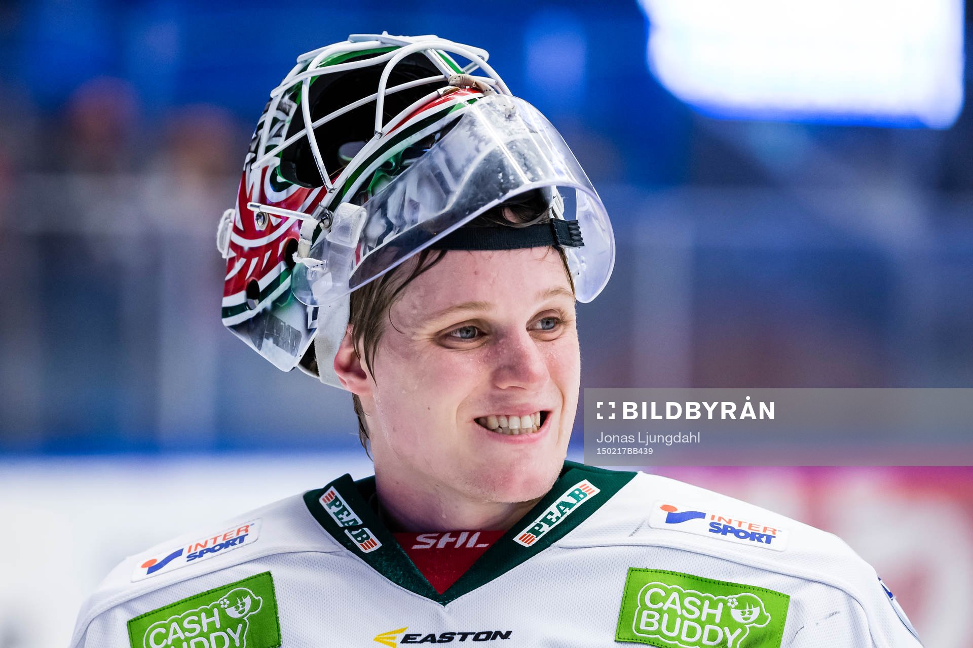 Frölundas målvakt Lars Johansson deppar