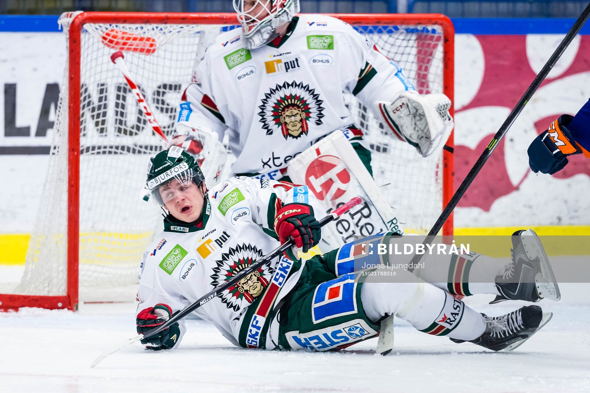Frölundas Mattias Janmark faller