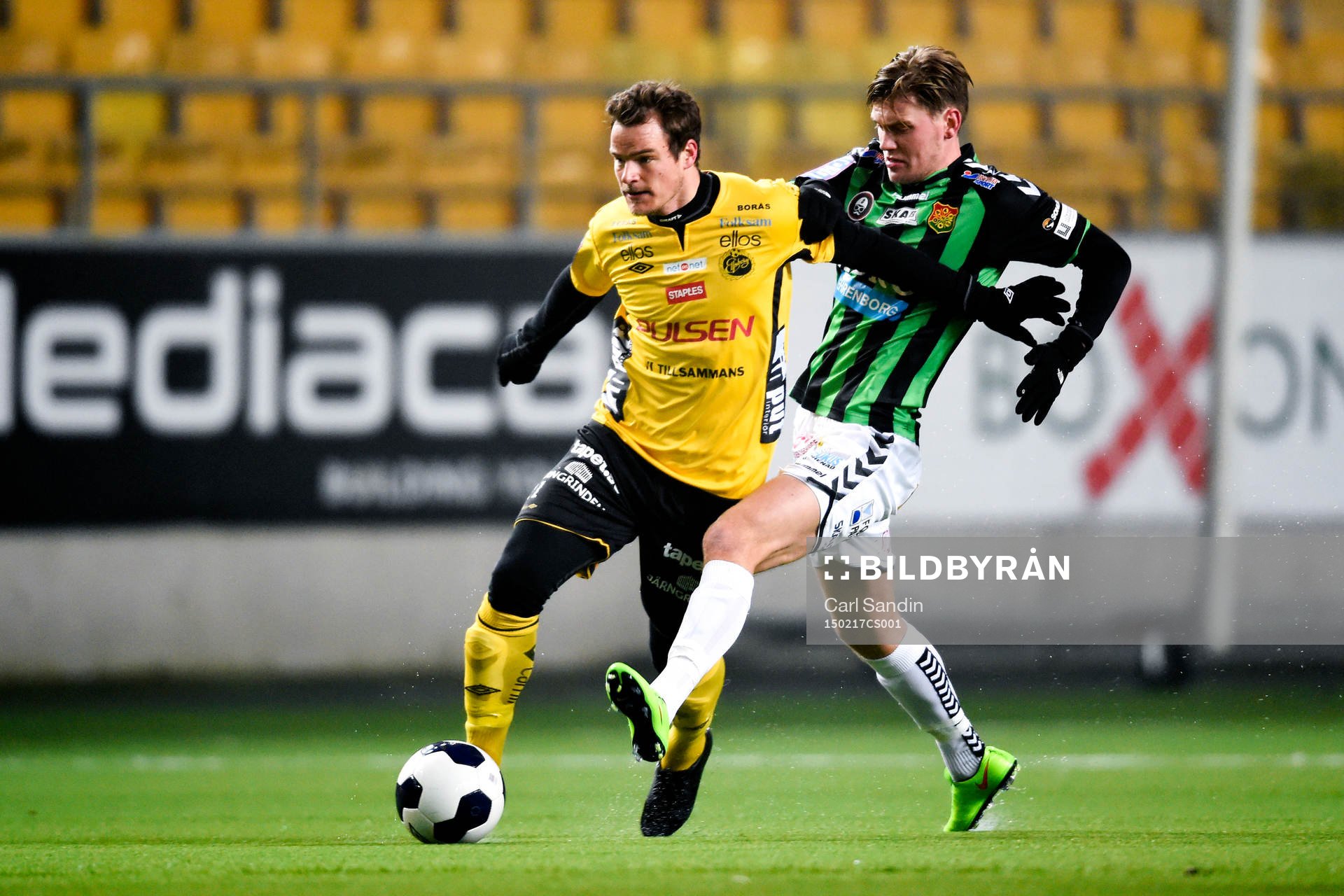 Elfsborgs Henning Hauger och Gais Bragi Bergsson