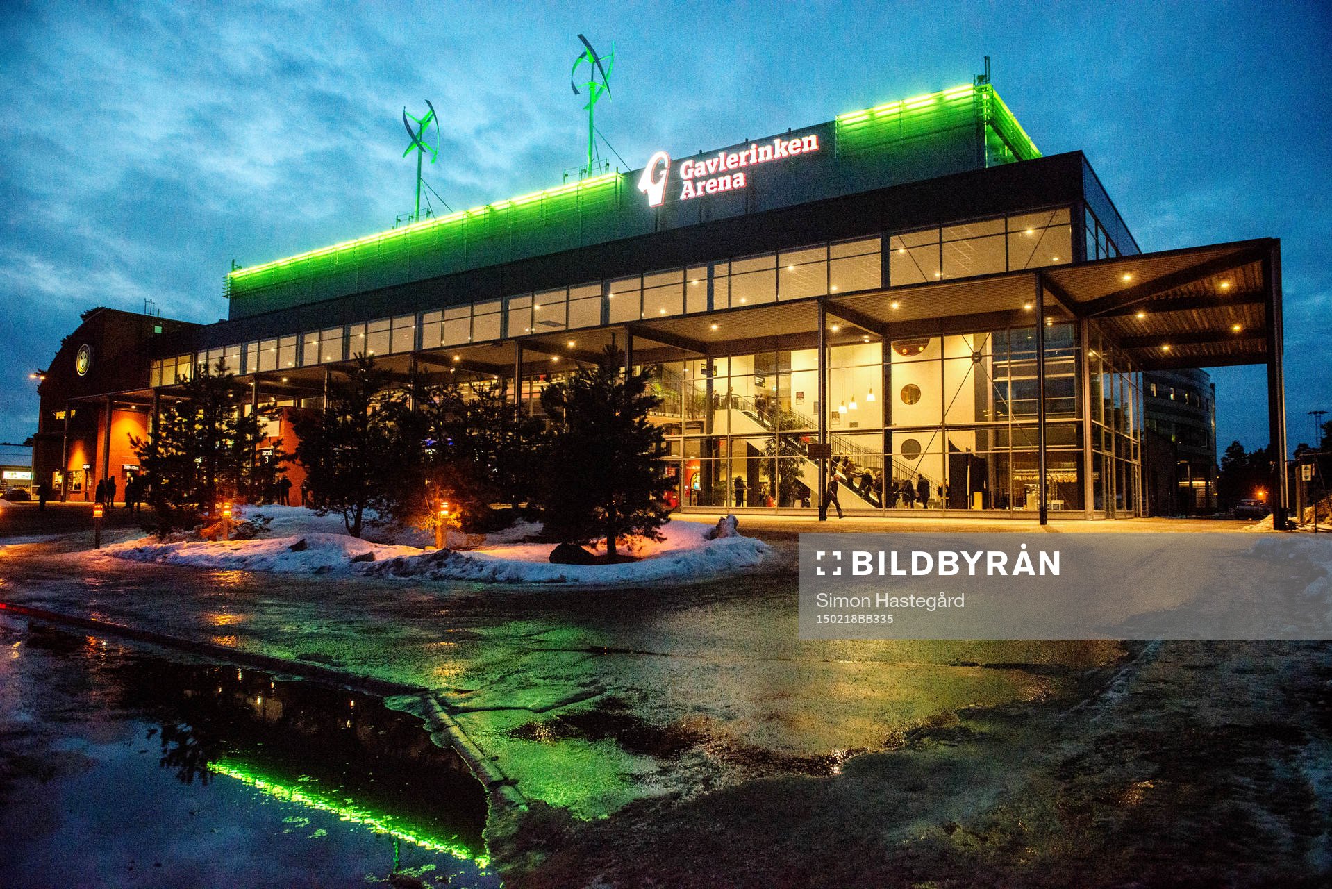Gavlerinken Arena före ishockeymatchen i SHL mellan