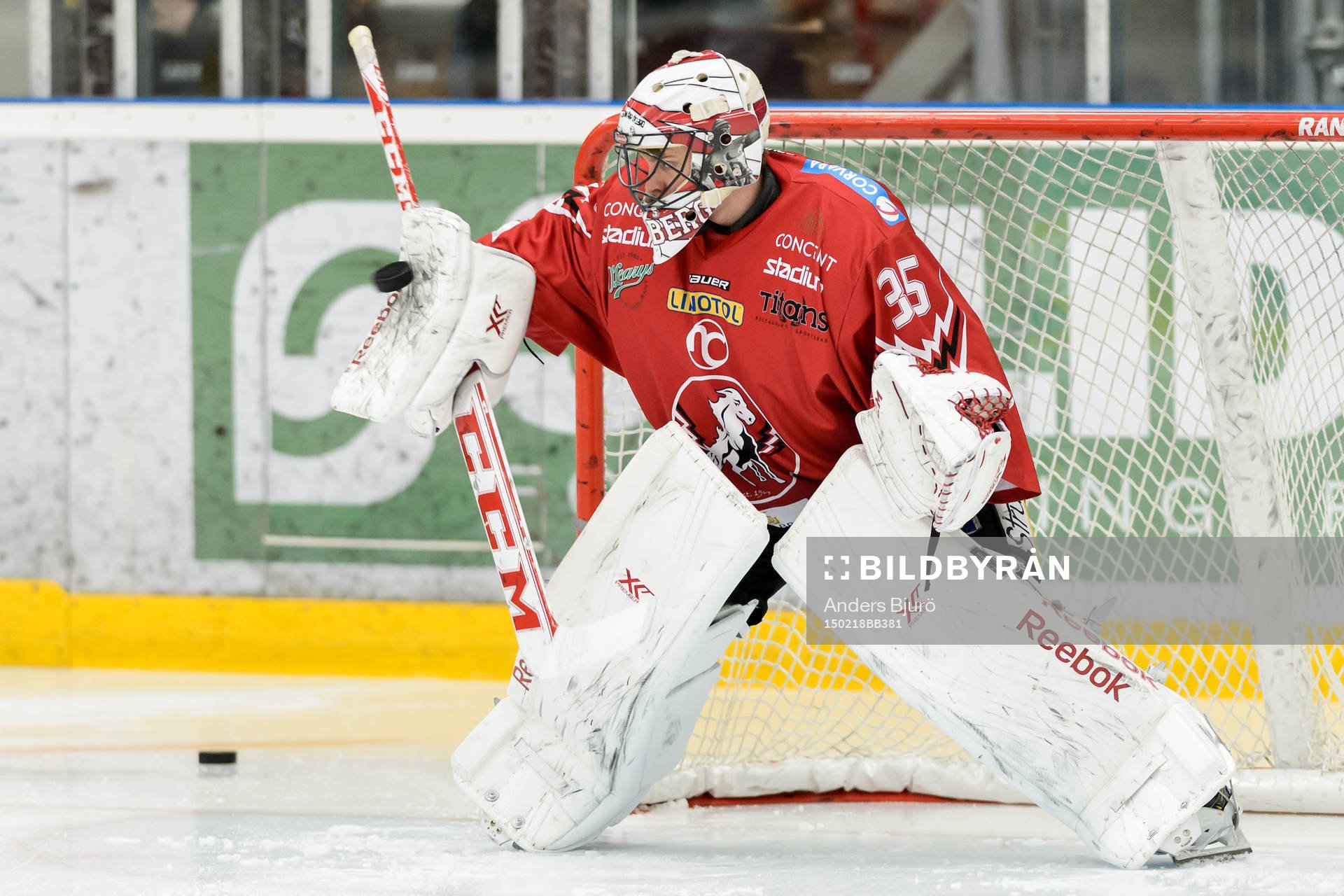 Vita Hästens målvakt Henrik Lundberg